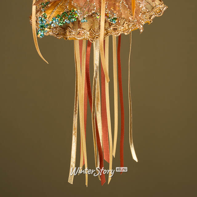 Елочная игрушка Белка - Маркиза Фродшам 30 см золотая Winter Deco