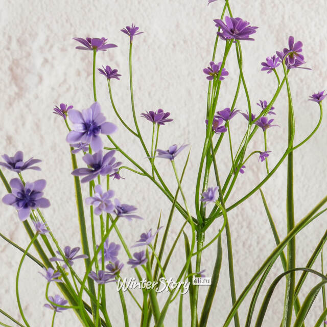 Искусственный цветок в горшке Таллинум 38 см сиреневый Summer Deco