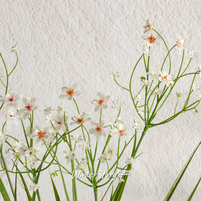 Искусственный цветок в горшке Таллинум 51 см белый Summer Deco