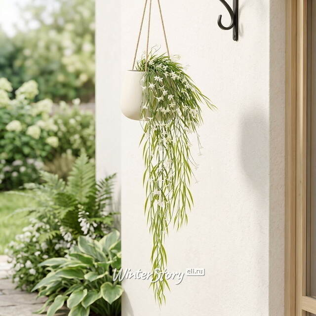 Подвесной искусственный цветок Патели-Бридж 69 см, белый Summer Deco