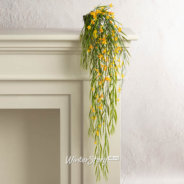 Подвесной искусственный цветок Патели-Бридж 69 см, желтый Summer Deco