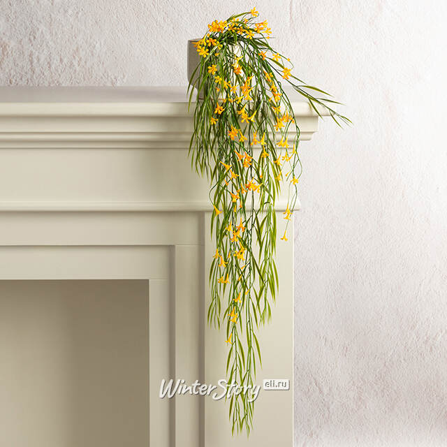 Подвесной искусственный цветок Патели-Бридж 69 см, желтый Summer Deco