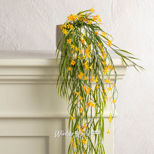 Подвесной искусственный цветок Патели-Бридж 69 см, желтый Summer Deco