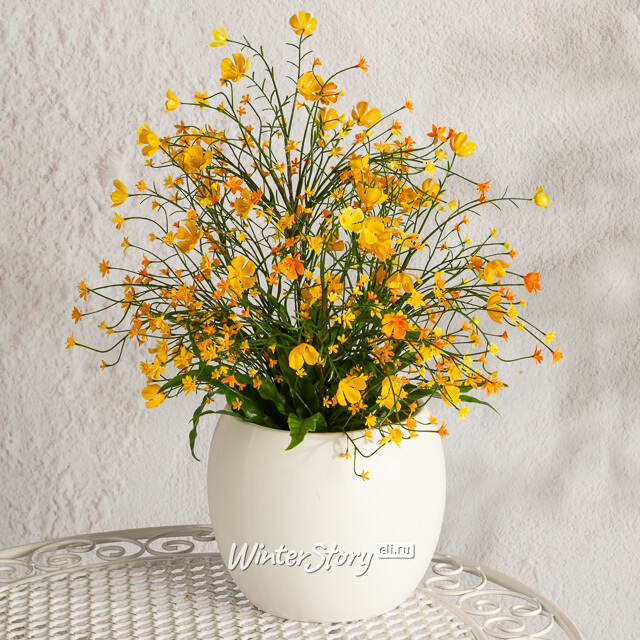 Искусственный цветок в горшке Audrey - Солнечный День 46 см Summer Deco