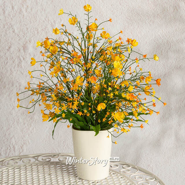 Искусственный цветок в горшке Audrey - Солнечный День 46 см Summer Deco