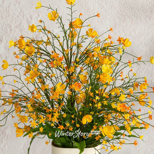 Искусственный цветок в горшке Audrey - Солнечный День 46 см Summer Deco
