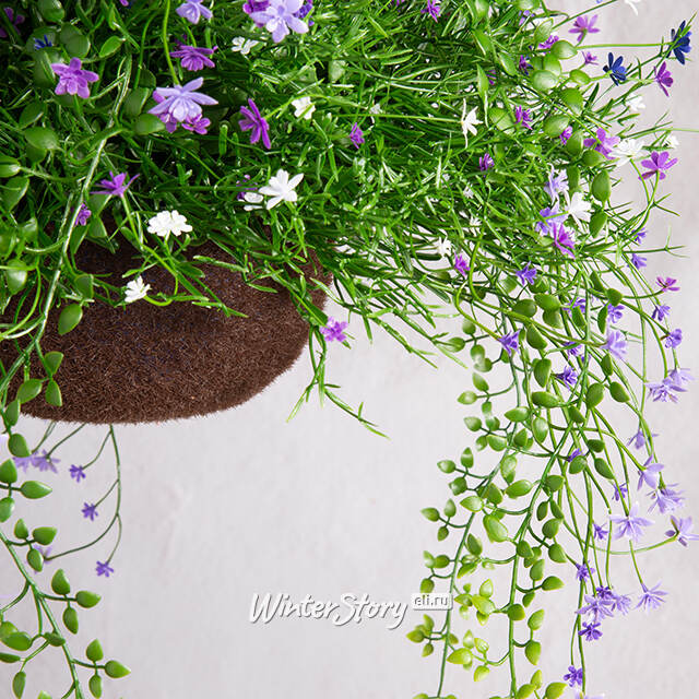 Искусственный цветок в кашпо Матера - Нежный Сонет 43 см Summer Deco