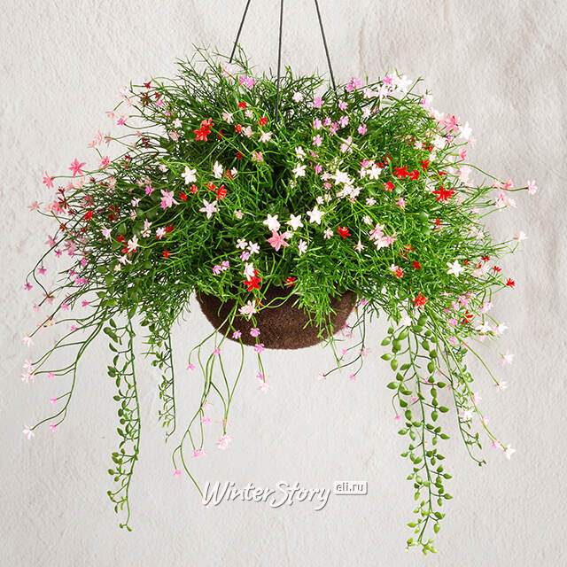 Искусственный цветок в кашпо Matera - Цветочный Коктейль 43 см Summer Deco