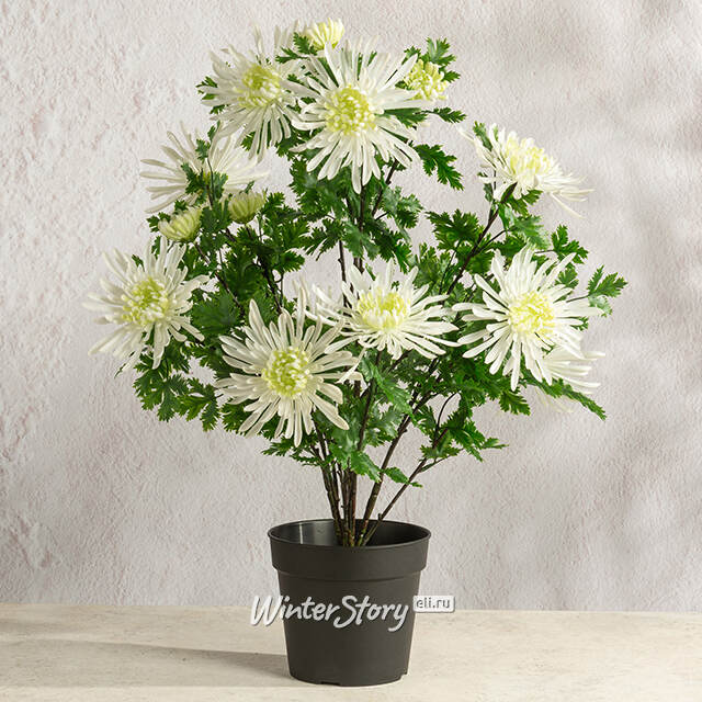 Искусственный цветок в горшке Хризантема Meltina 60 см Summer Deco