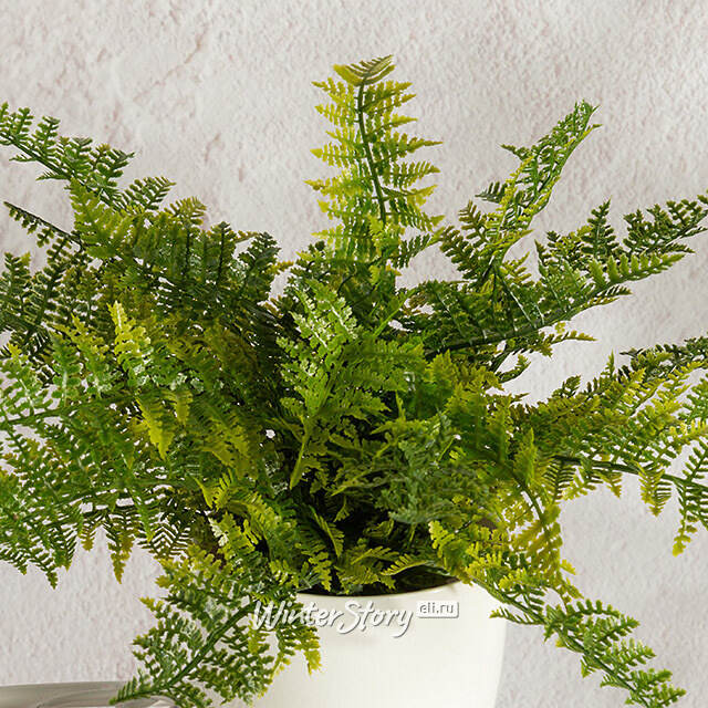 Искусственный цветок в горшке Папоротник - Glastonbury 28 см Summer Deco