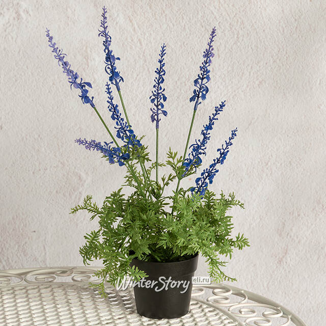 Искусственный цветок в горшке Лаванда - Markinch 39 см Summer Deco
