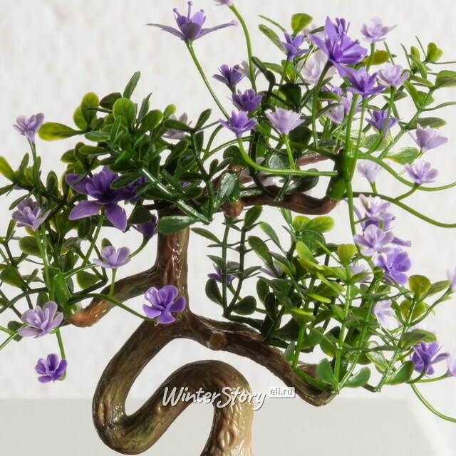 Искусственный Бонсай Цукуйоми 13 см фиолетовый Summer Deco