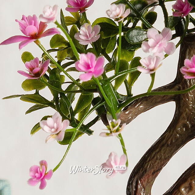 Искусственный Бонсай Цукуйоми 13 см розовый Summer Deco