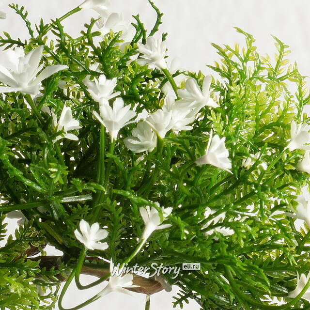 Искусственный Бонсай Хинаока 14 см белый Summer Deco