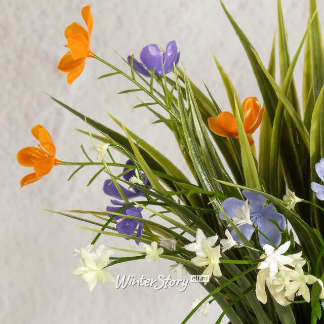 Искусственный цветок в горшке Mousehole - Цветочная Симфония 22 см Summer Deco