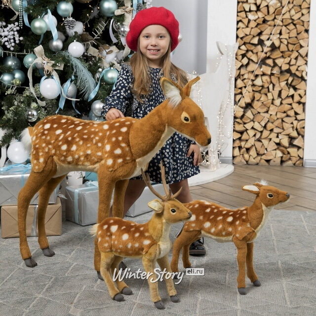 Мягкая игрушка Олененок стоящий 35 см Hansa Creation