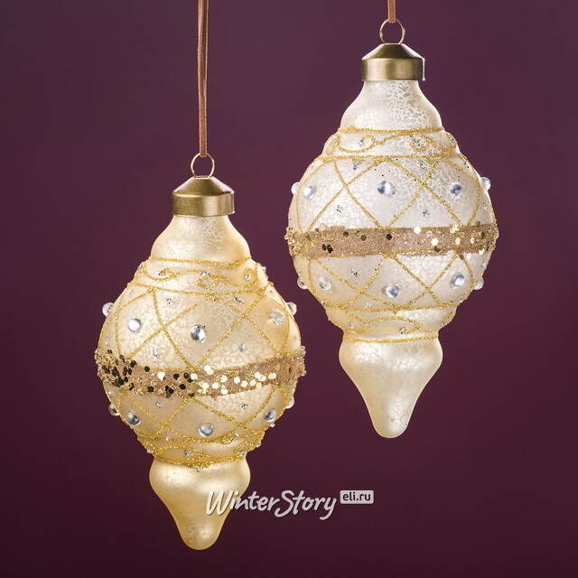 Елочные игрушки Decorazione Antica 17 см, 2 шт, стекло Winter Deco