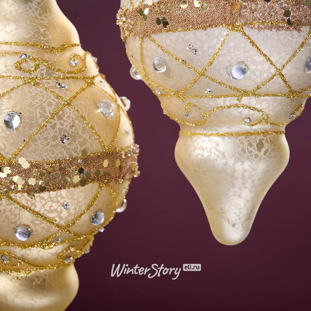 Елочные игрушки Decorazione Antica 17 см, 2 шт, стекло Winter Deco