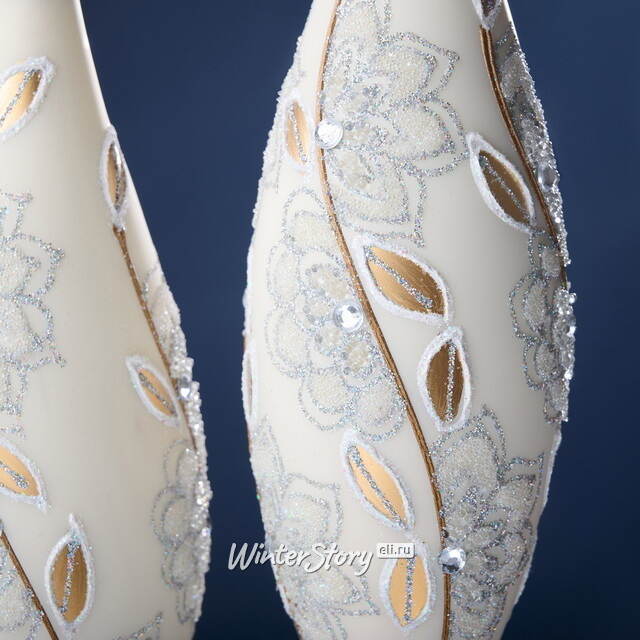 Елочные игрушки Lussuoso Fanagoria 21 см, 4 шт, стекло Winter Deco