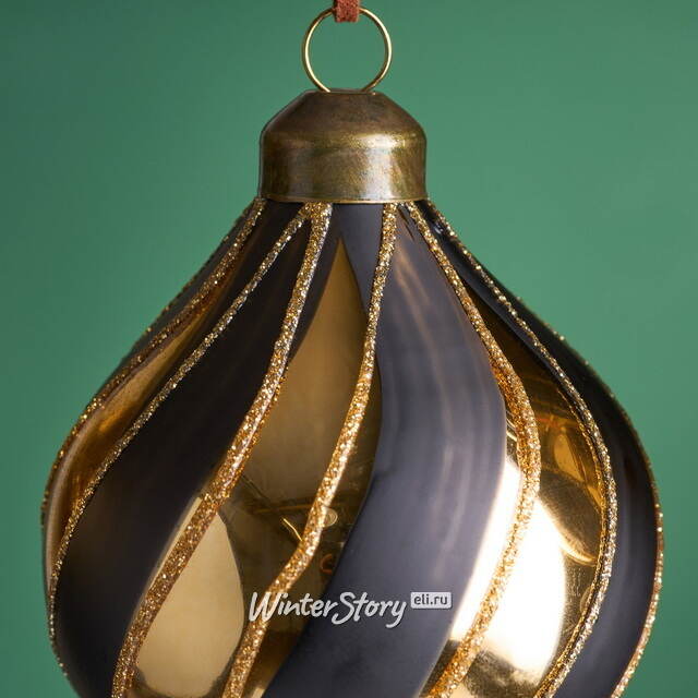 Елочные игрушки Arabesque 17 см, 3 шт, стекло Winter Deco