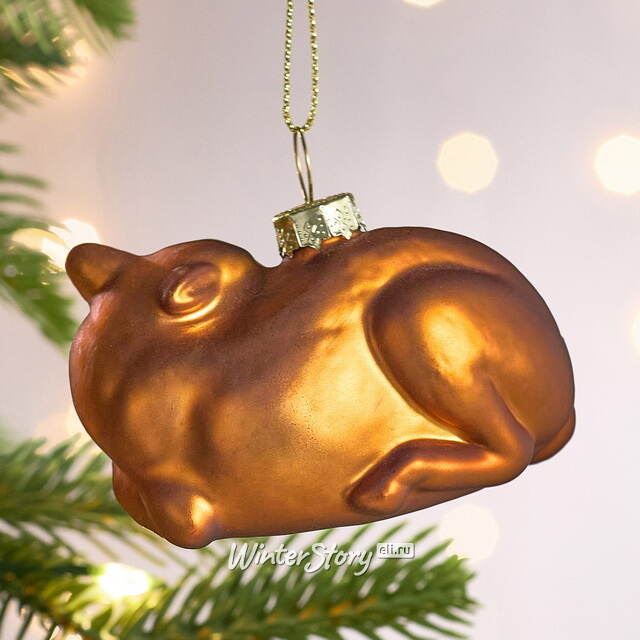 Елочная игрушка Олененок Буяшка 7 см, стекло Winter Deco