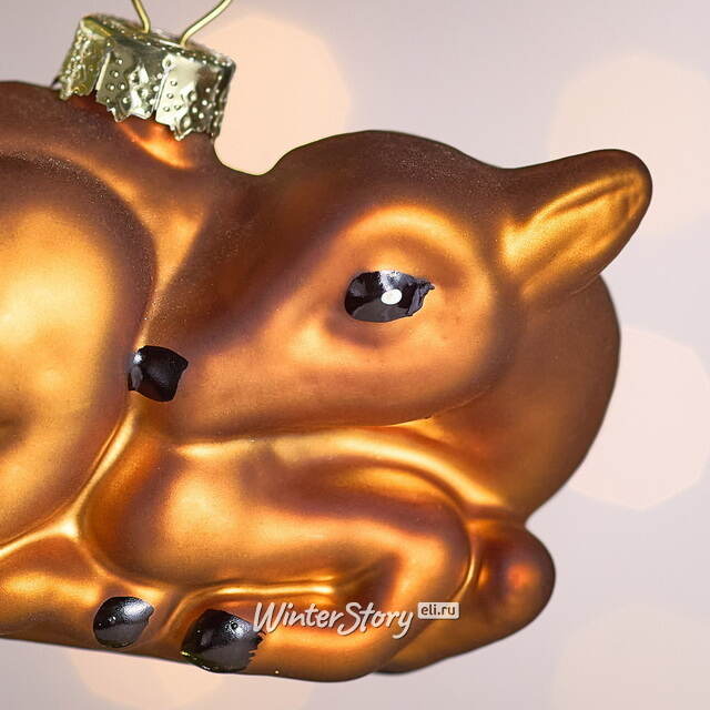Елочная игрушка Олененок Буяшка 7 см, стекло Winter Deco