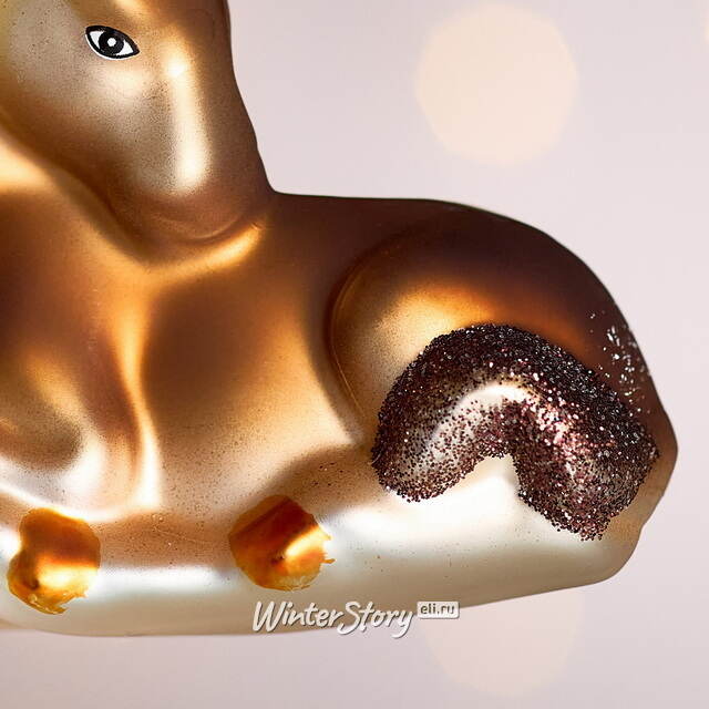 Елочная игрушка Конь Марсель 8 см, стекло Winter Deco