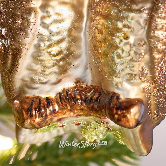 Елочная игрушка Полярные Совы на ветке 10 см в подарочной коробке, стекло Winter Deco