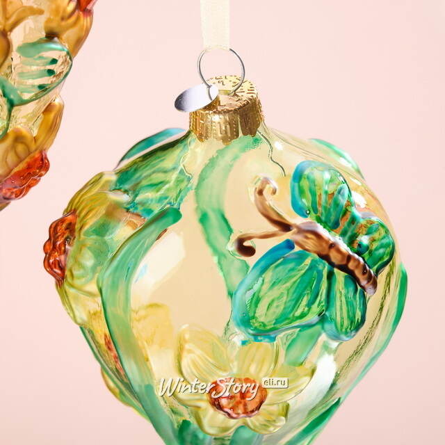 Елочные игрушки Луковки - Glazebury 13 см, 4 шт, подарочная коробка, стекло Winter Deco