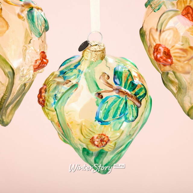 Елочные игрушки Луковки - Glazebury 13 см, 4 шт, подарочная коробка, стекло Winter Deco