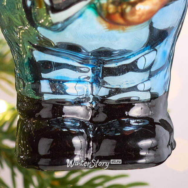 Елочная игрушка Медведь Майкл в костюме космонавта 14 см, стекло Winter Deco