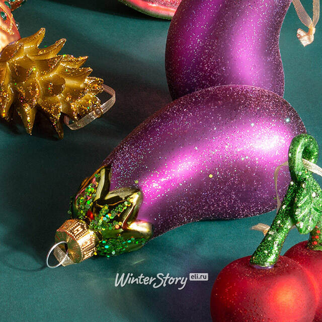 Елочные игрушки Овощи и Фрукты - Autumn Gift 10 см, 12 шт, стекло  Winter Deco