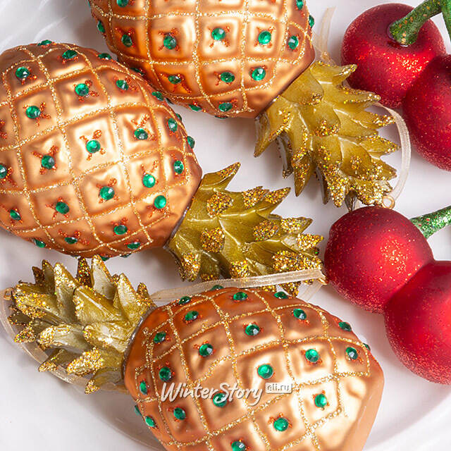 Елочные игрушки Овощи и Фрукты - Autumn Gift 10 см, 12 шт, стекло  Winter Deco