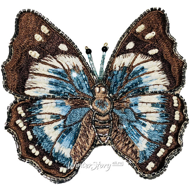 Елочная игрушка Бабочка Маура 11 см, клипса ShiShi