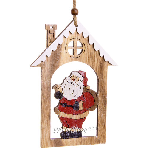 Подвесное украшение Домик Санта Клауса 17 см, подвеска Hogewoning