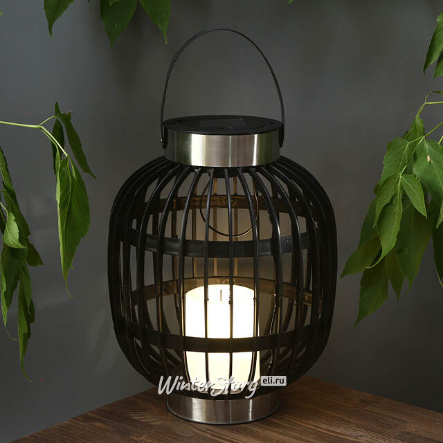 Садовый фонарь на солнечной батарее Solar Blackstone 30 см, IP44 Koopman