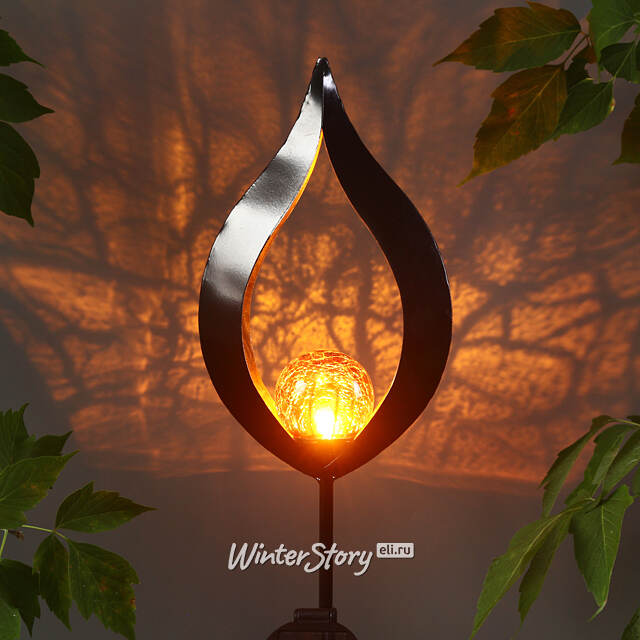 Садовый светильник на солнечной батарее Solar - Fire Flower 93 см, IP44 Koopman