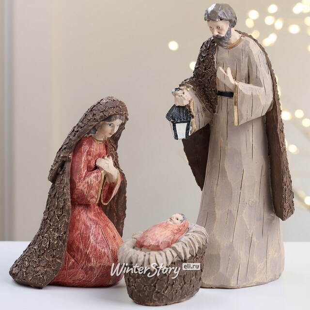 Рождественская статуэтка Чудо в Вифлееме 21 см, 3 фигурки Kaemingk