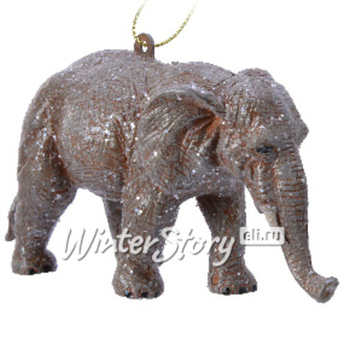 Елочная игрушка Сафари Style: Слон 14 см, подвеска Kaemingk