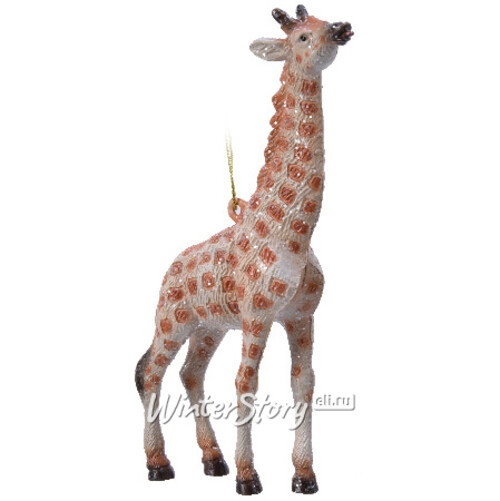 Елочная игрушка Сафари Style: Жираф 17 см, подвеска Kaemingk
