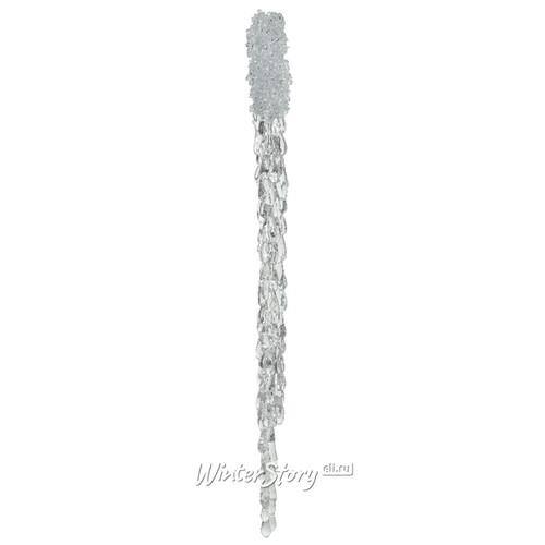 Новогоднее украшение Сосулька Снежный Лед 38 см, подвеска Kaemingk