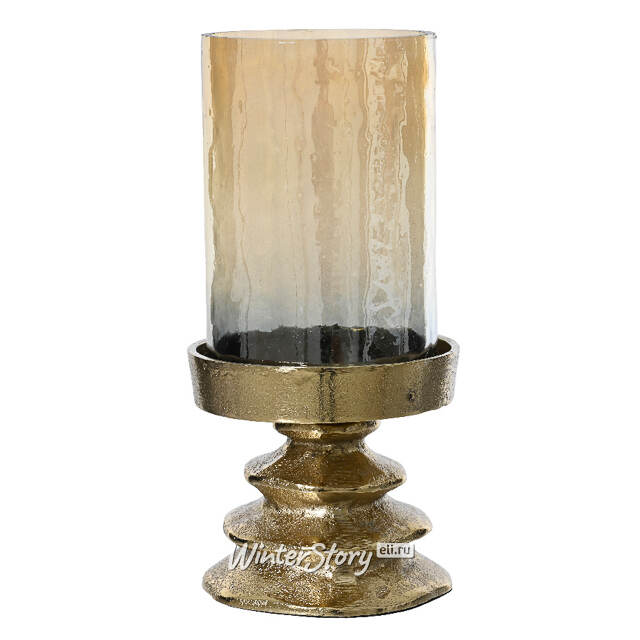 Стеклянный подсвечник Vintage - West Linton 23 см Kaemingk