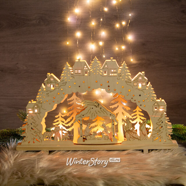 Рождественская горка Поклонение Волхвов 55*33 см Sigro