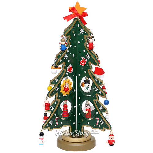 Сувенирная елка с игрушками Изумрудная Грация 29 см Sigro