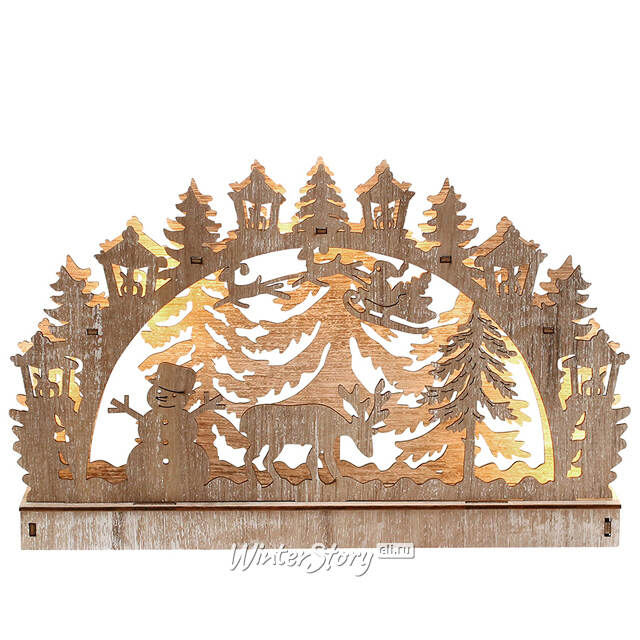 Светильник горка Лесные Чудеса 29*19 см, батарейки Sigro