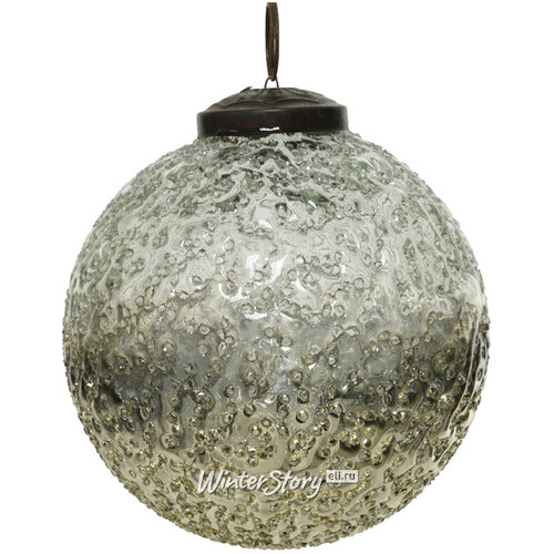Винтажный елочный шар Celeste 10 см, стекло Kaemingk