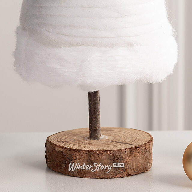 Деревянная елка Grosseto White 27 см Kaemingk (Кейминг)