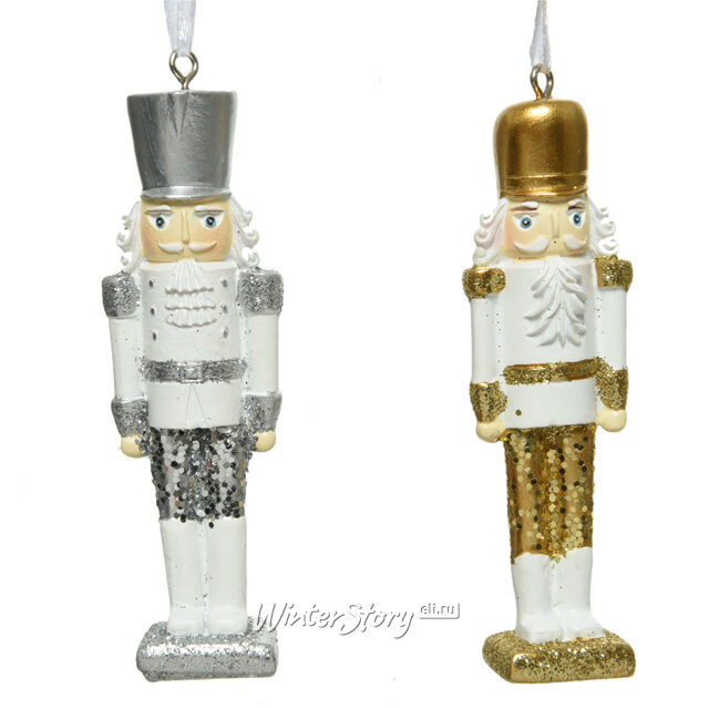 Набор елочных игрушек Щелкунчик - Sparkle Nutcracker 11 см, 2 шт, подвеска Kaemingk