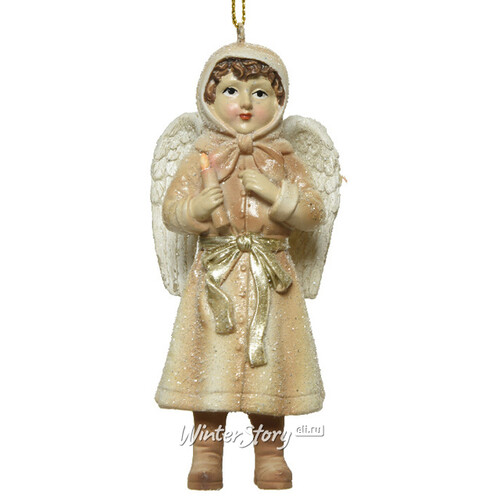 Елочная игрушка Ангел Агнис - Рождественская песнь 11 см, подвеска Kaemingk