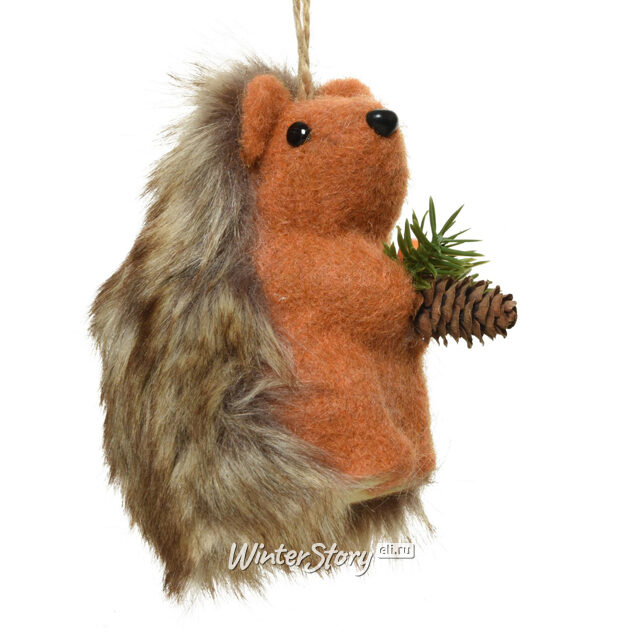 Елочная игрушка Ежик Батти - Foresta di Lana 10 см, подвеска Kaemingk (Кейминг)